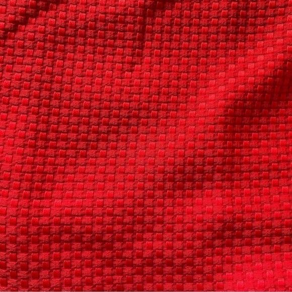 Pat Crowley Made in Ireland Red Mini Skirt, waist 16.5” - Picture 6 of 10